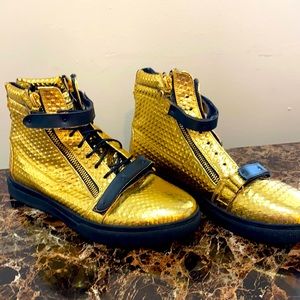 Gold high tops